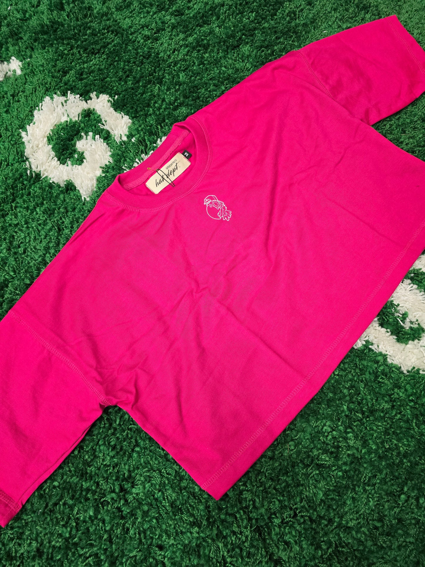PINK oversized women crop