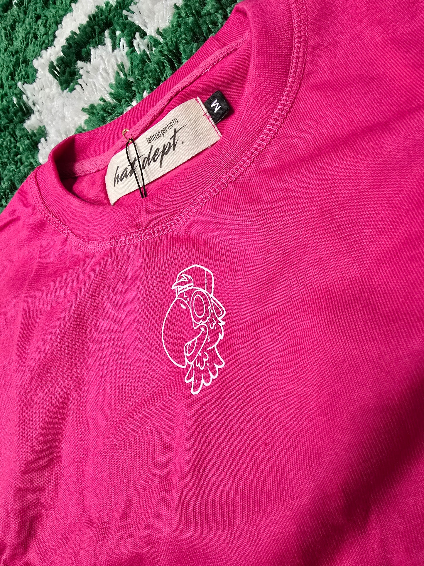 PINK oversized women crop