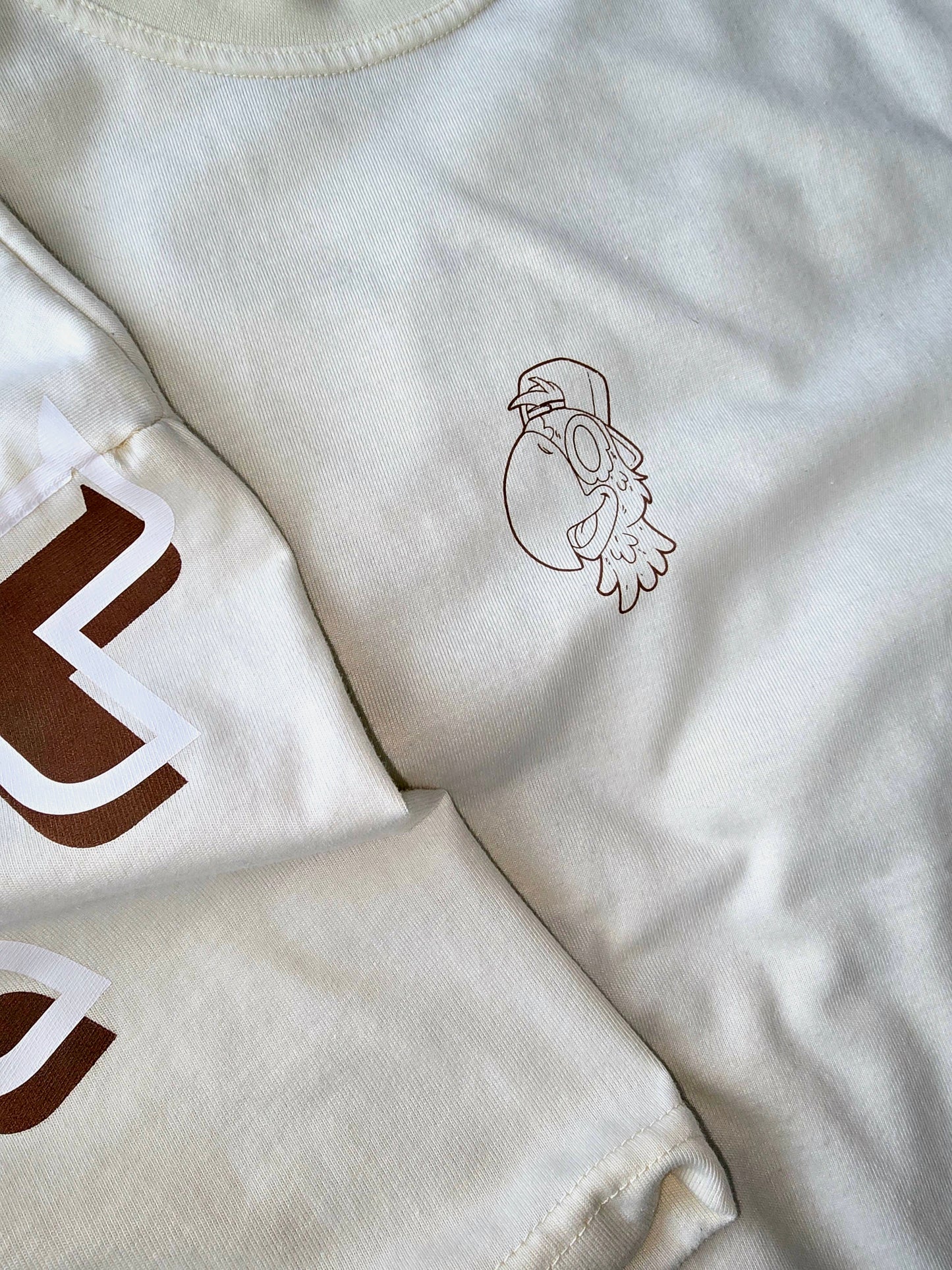 BIG FONT HAT DEPT. OVERSIZED T-SHIRT🟤⚪️