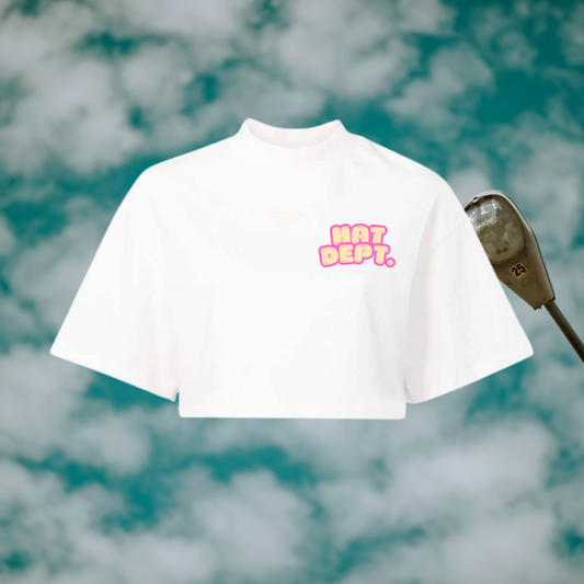 WHITE ZINFANDEL🩷 OVERSIZED CROP-TOP