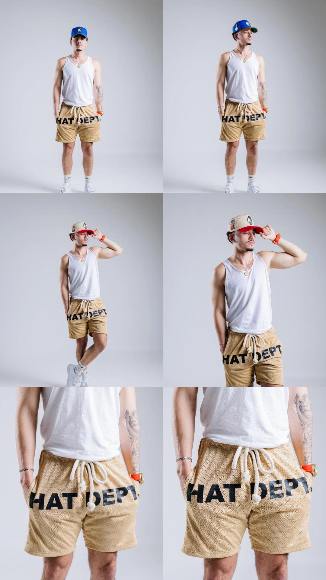 HAT DEPT. ROPE SHORTS🩳(light brown)