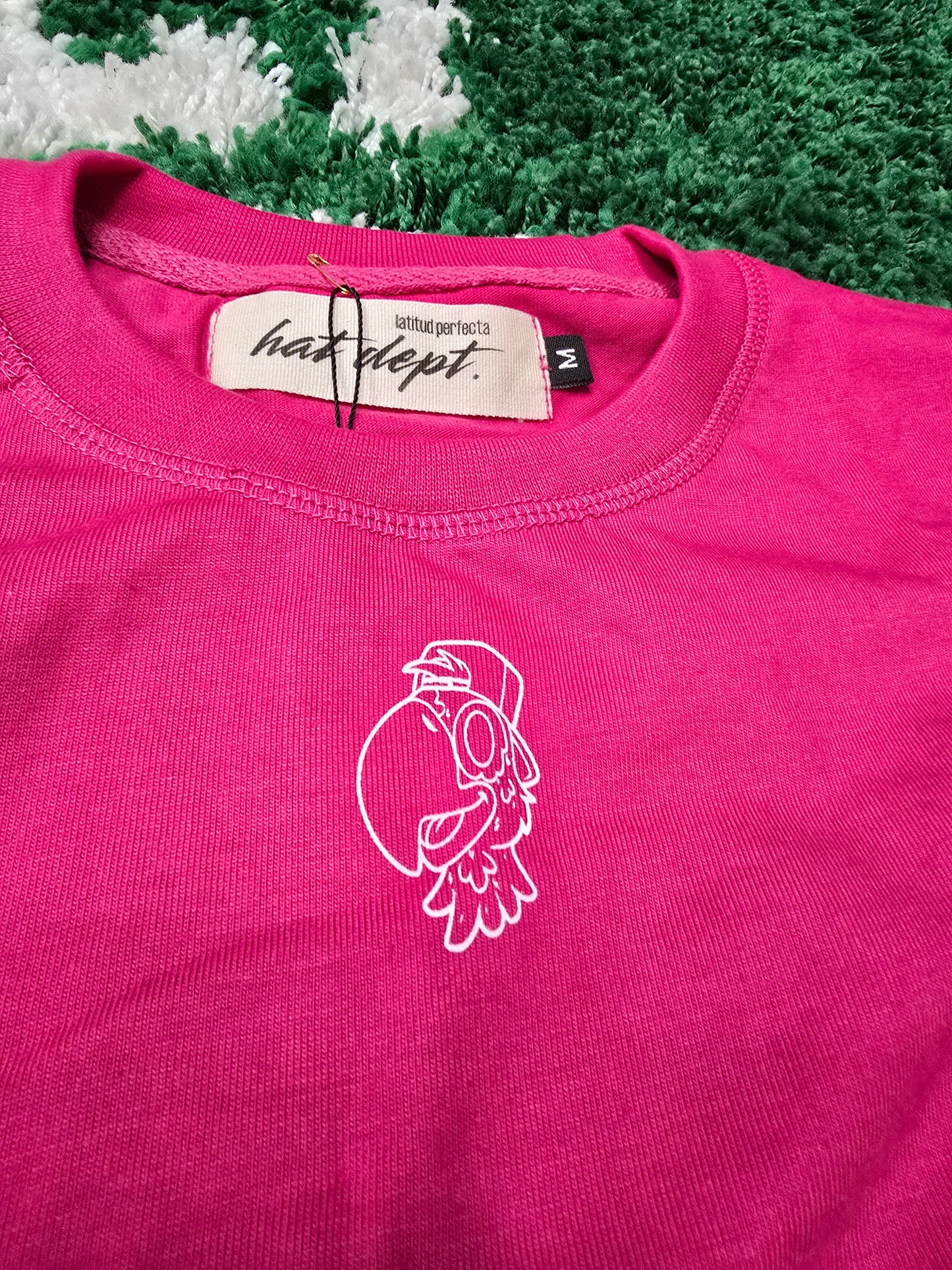 PINK oversized women crop